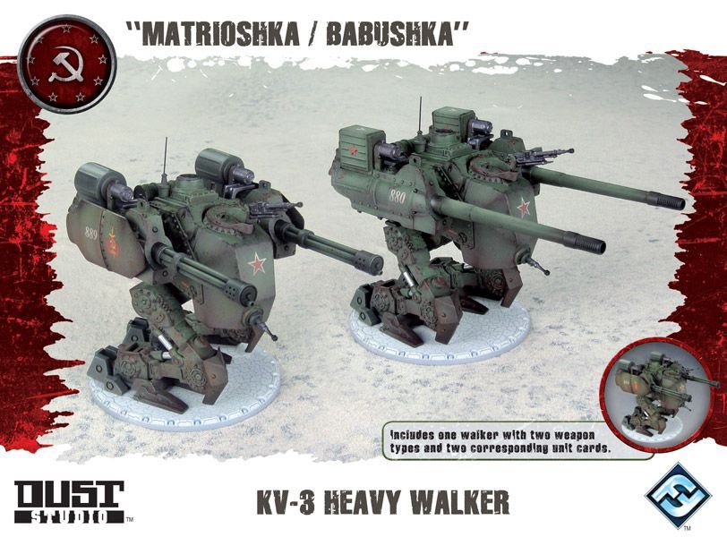 Dust Tactics: KV-3 Heavy Walker – "Matrioshka / Babushka"
