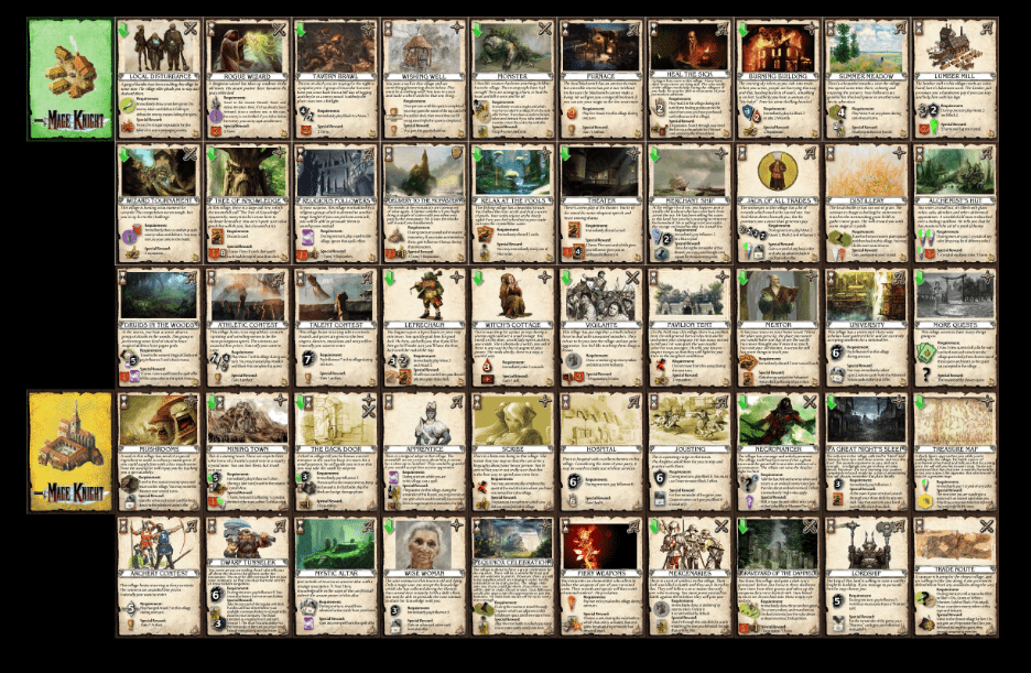 Mage Knight Quest (cards) Mage Knight Board Game BoardGameGeek