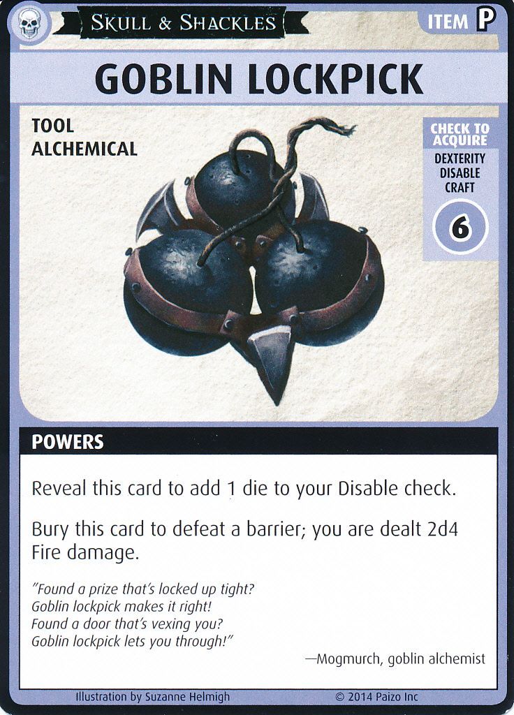 Pathfinder Adventure Card Game: Skull & Shackles – "Goblin Lockpick" Promo Card