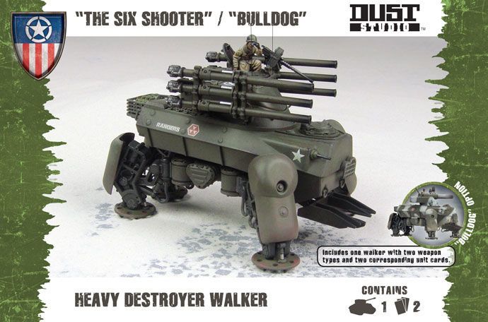 Dust Tactics: Heavy Destroyer Walker – "The Six Shooter" / "Bulldog"
