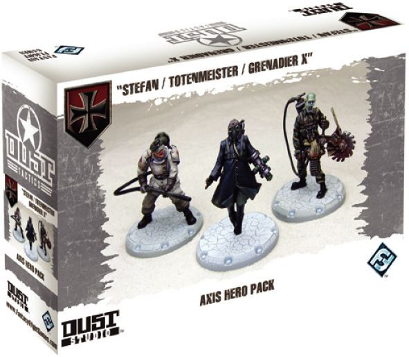 Dust Tactics: Axis Hero Pack – "Stefan / Totenmeister / Grenadier X"