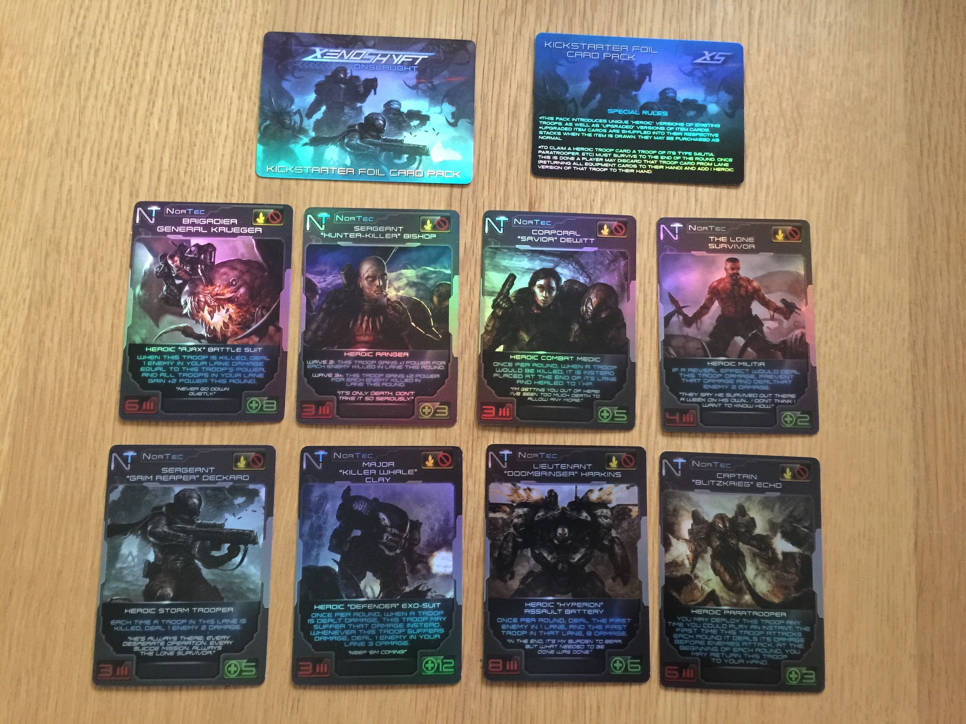 XenoShyft: Onslaught – Kickstarter Exclusive Card Packs | kubium.ru |  Настольные игры