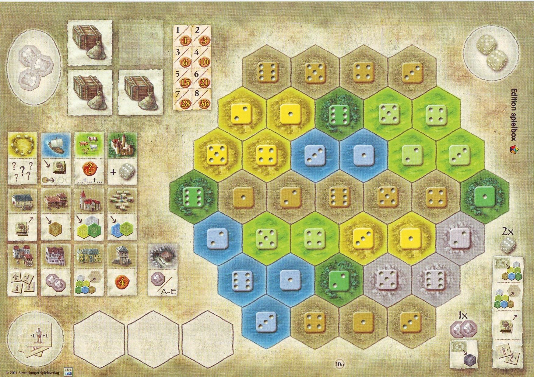 The Castles of Burgundy: 1st Expansion – New Player Boards