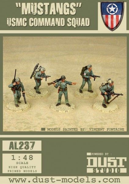 Dust Tactics: USMC Command Squad – "Mustangs"