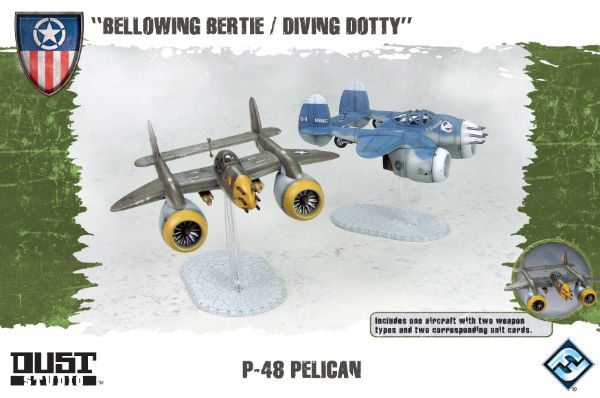 Dust Tactics: Allies P-48 Pelican – "Bellowing Bertie / Diving Dotty"