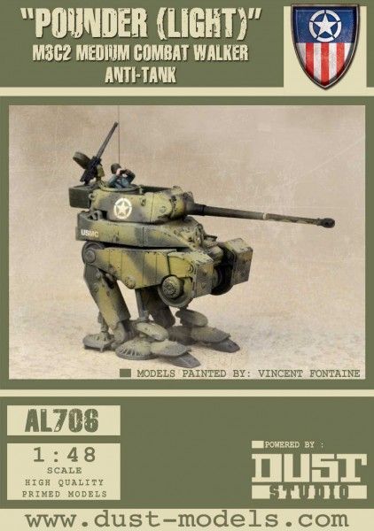 Dust Tactics: M3C2 Medium Combat Walker Anti-Tank – "Pounder (Light)"