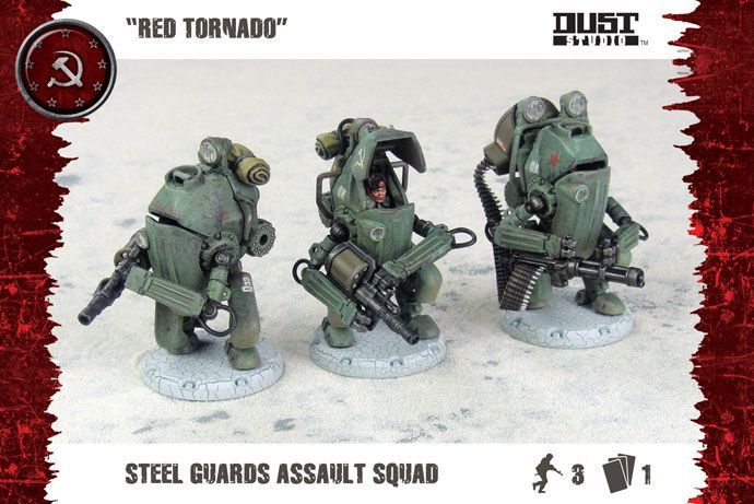 Dust Tactics: Steel Guards Assault Squad – "Red Tornado"