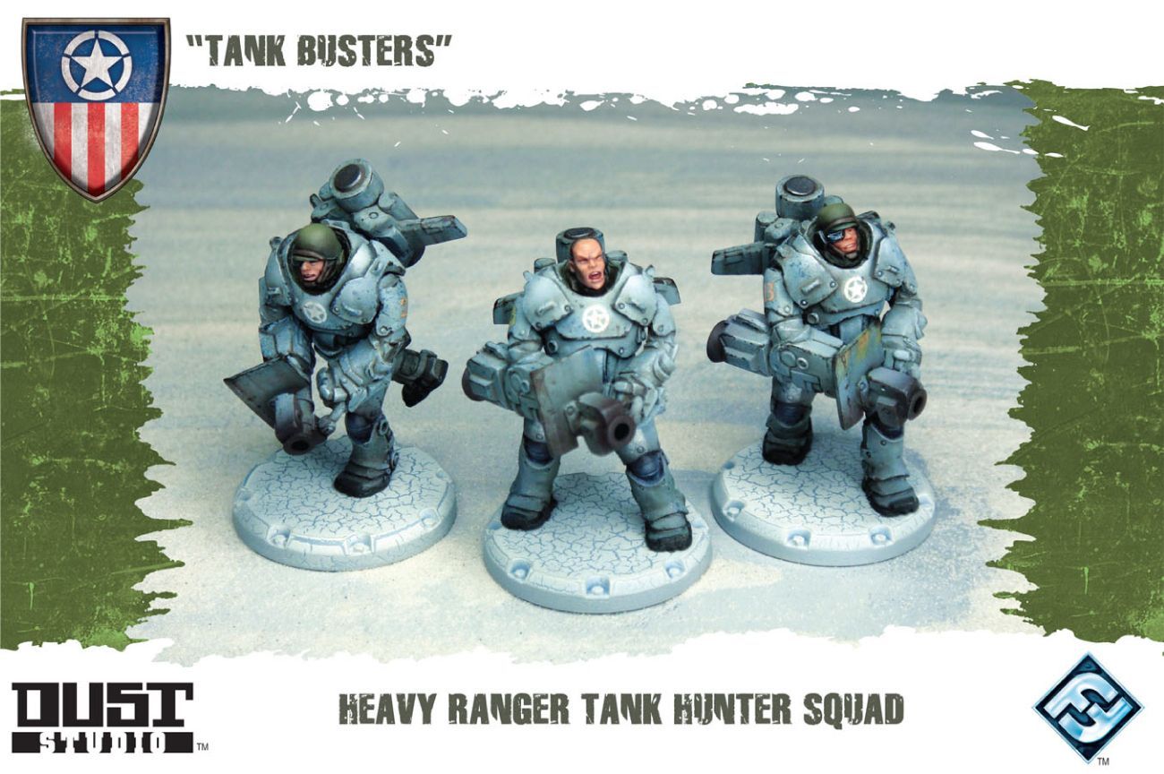 Dust Tactics: Heavy Ranger Tank Hunter Squad – "Tank Busters"