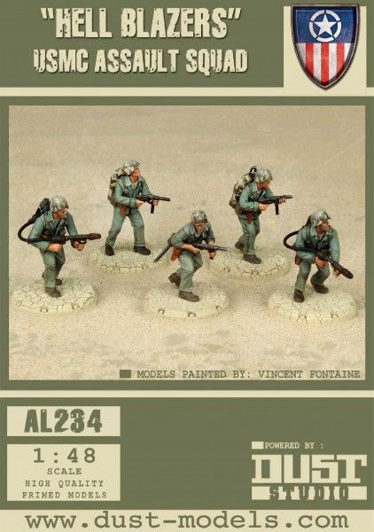 Dust Tactics: USMC Assault Squad – "Hell Blazers"