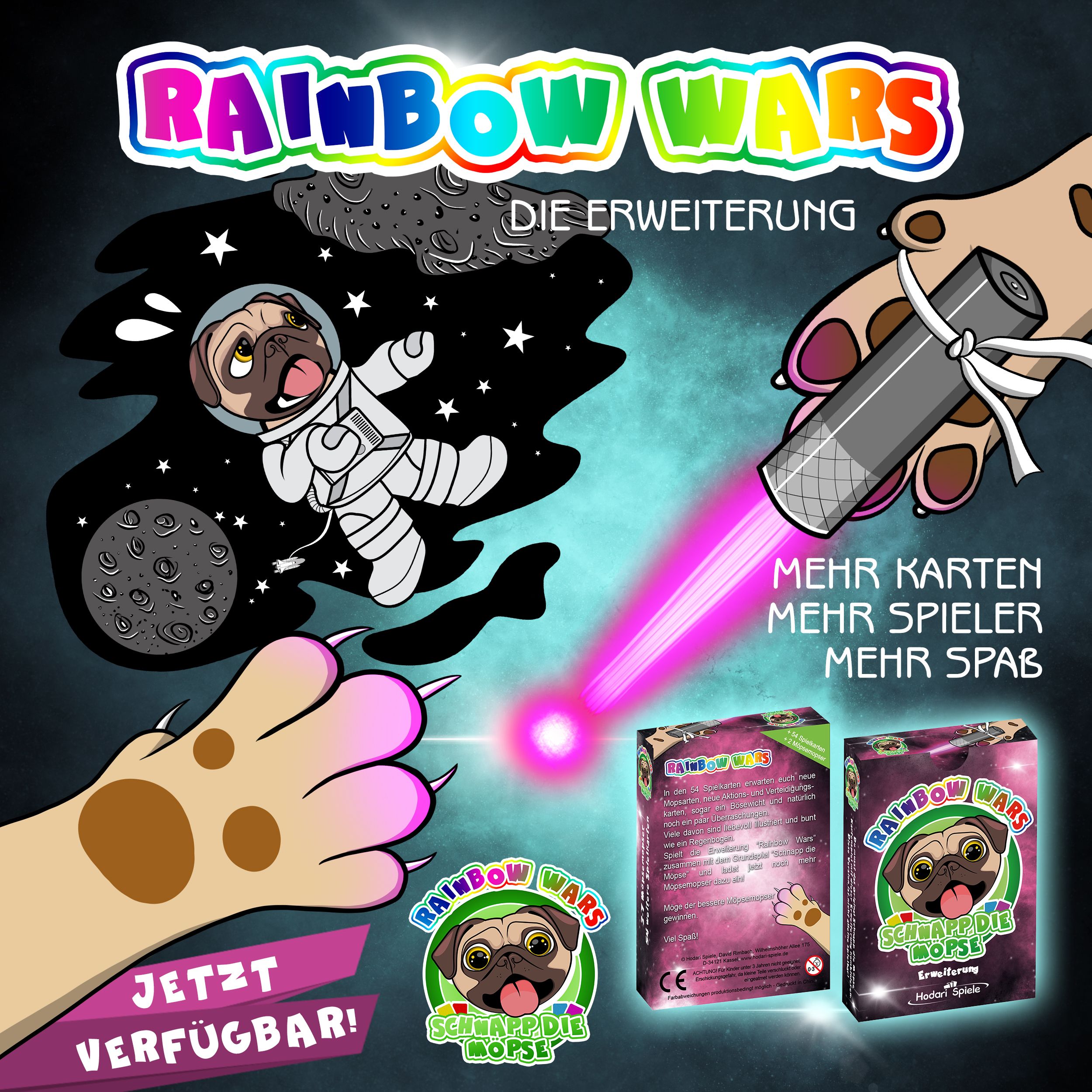 Schnapp die Möpse: Rainbow Wars Erweiterung