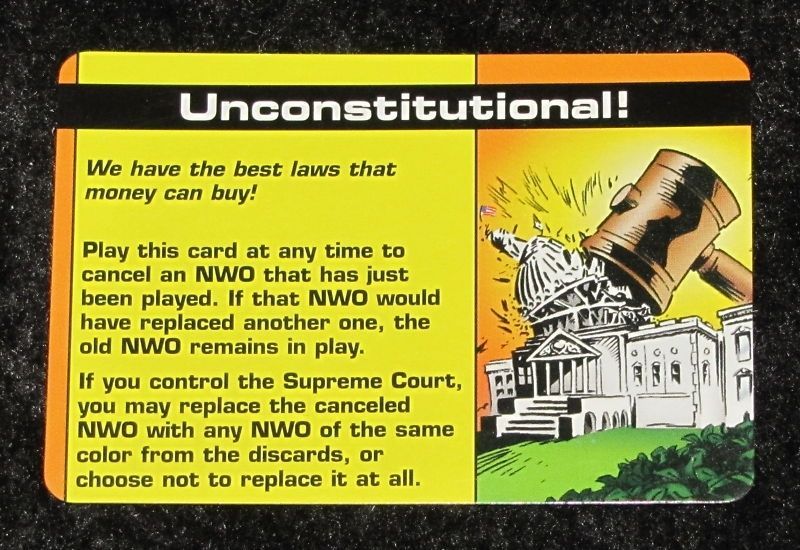 Illuminati: Unconstitutional! Promo Card