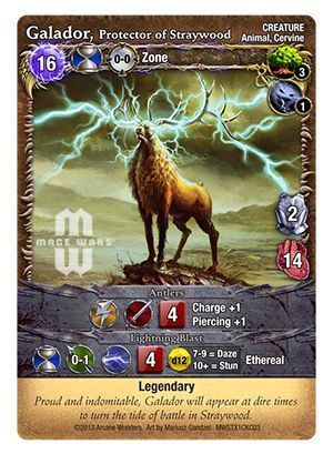Mage Wars: Galador, Protector of Straywood Promo Card