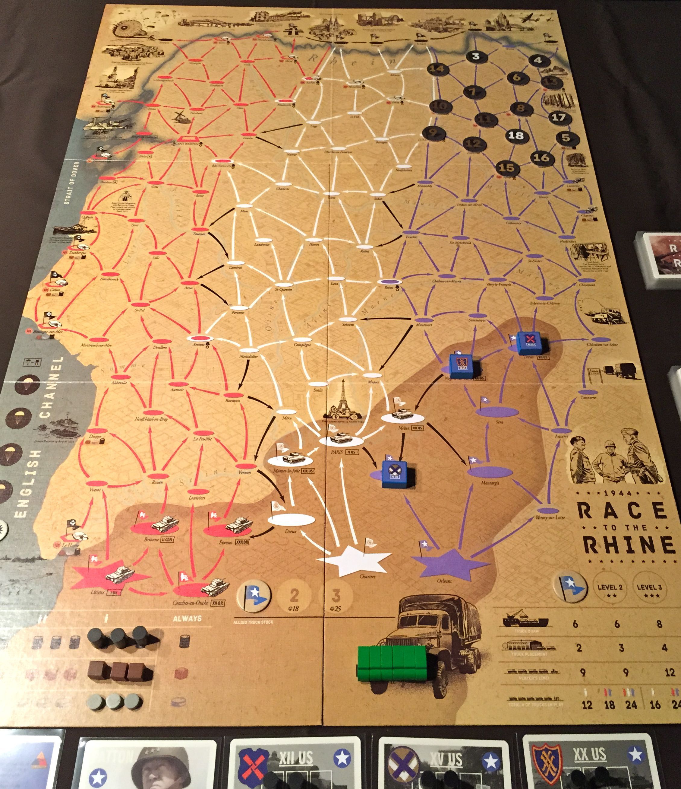 Patton's Blitzkrieg to the Rhine | 1944: Race to the Rhine | BoardGameGeek