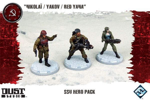 Dust Tactics: SSU Hero Pack – "Nikolaï / Yakov / Red Yana"