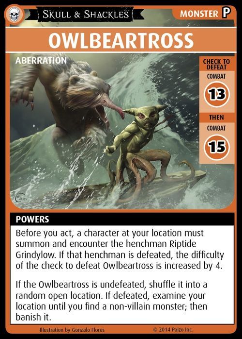 Pathfinder Adventure Card Game: Skull & Shackles – "Owlbeartross" Promo Card