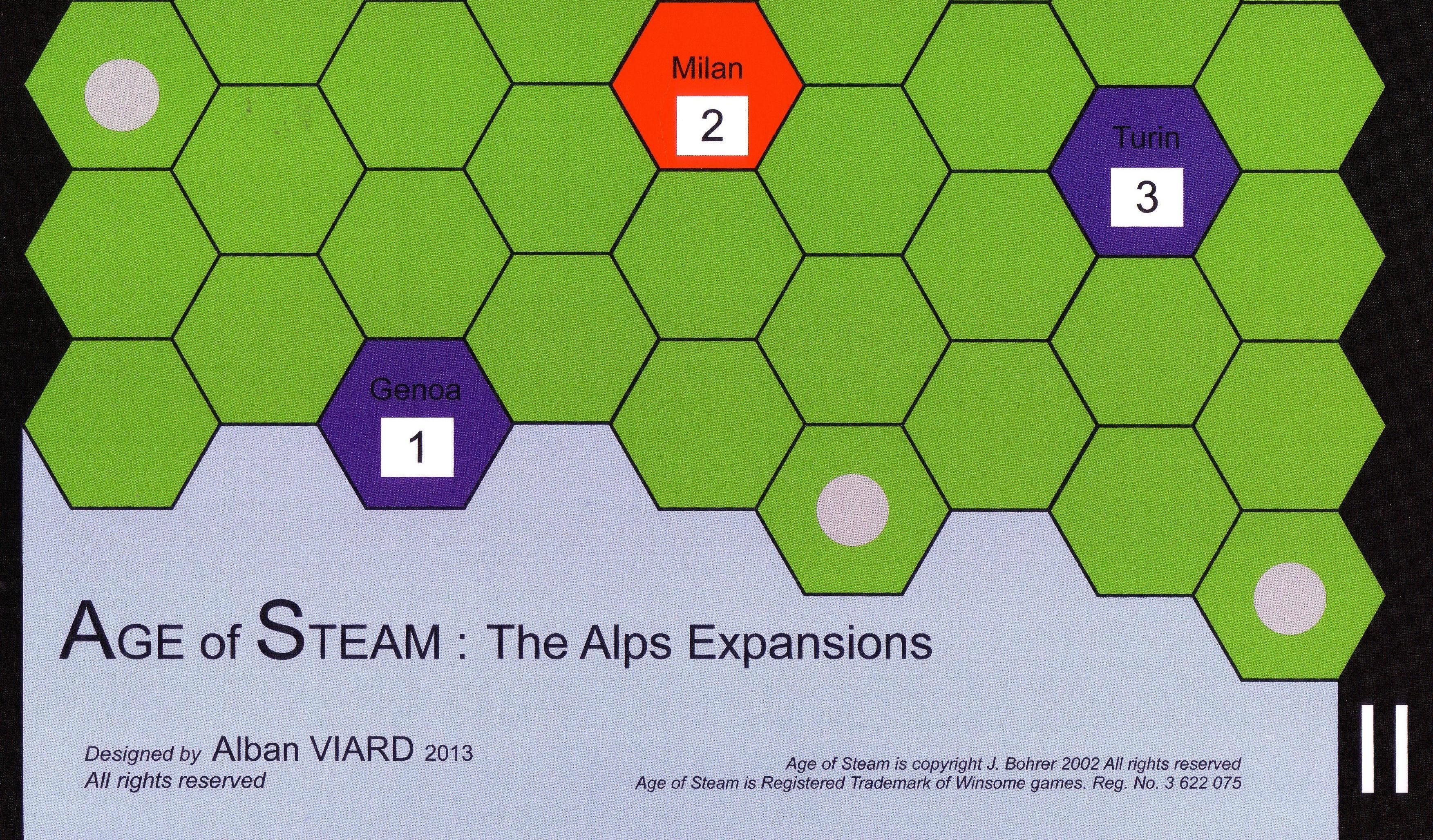 Age of Steam Expansion: The Alps
