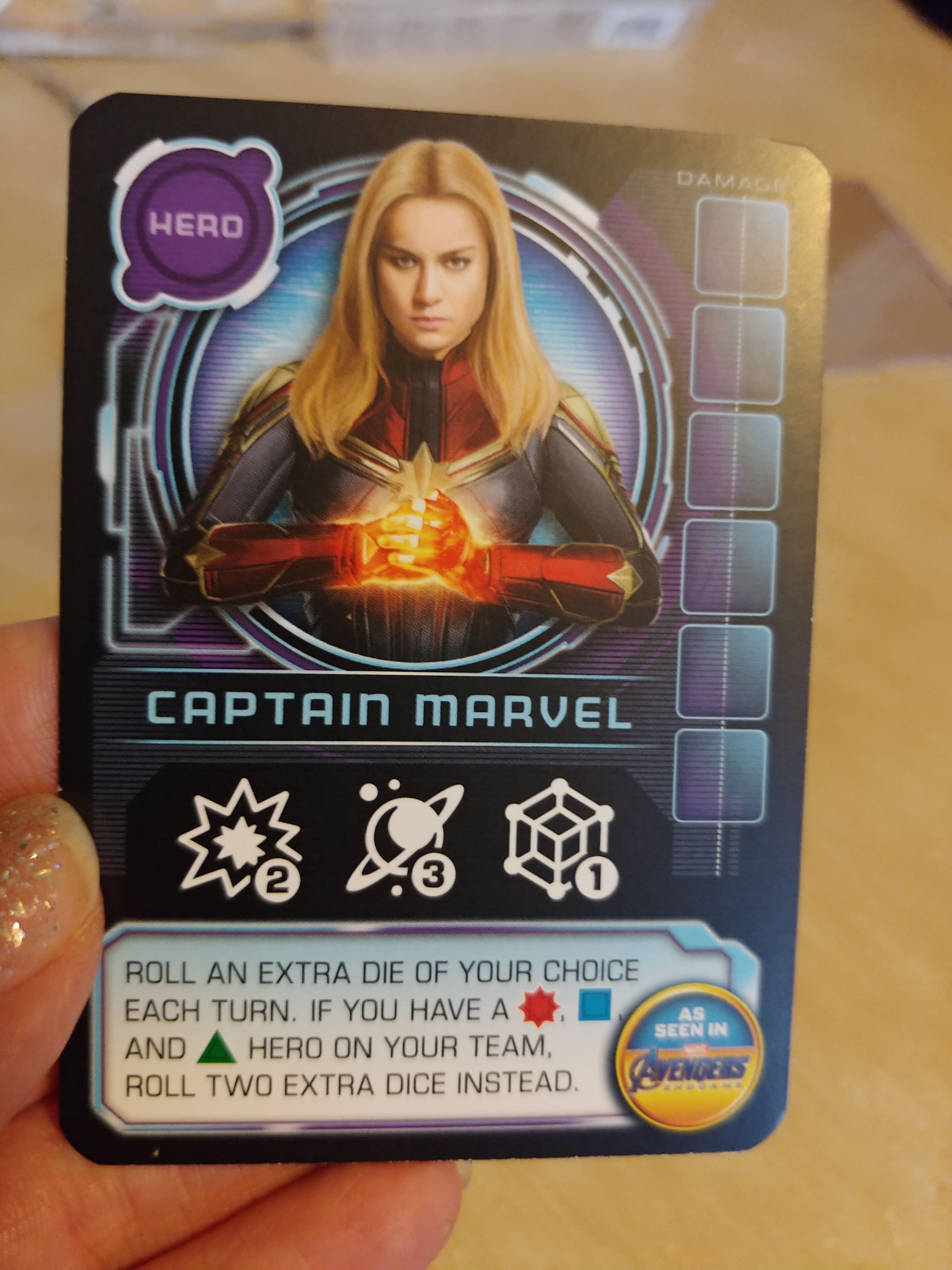 Thanos Rising: Avengers Infinity War – Captain Marvel Promo Card