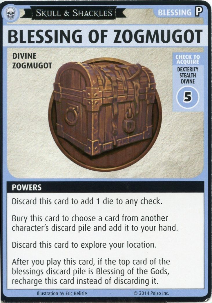 Pathfinder Adventure Card Game: Skull & Shackles – "Blessing of Zogmugot" Promo Card