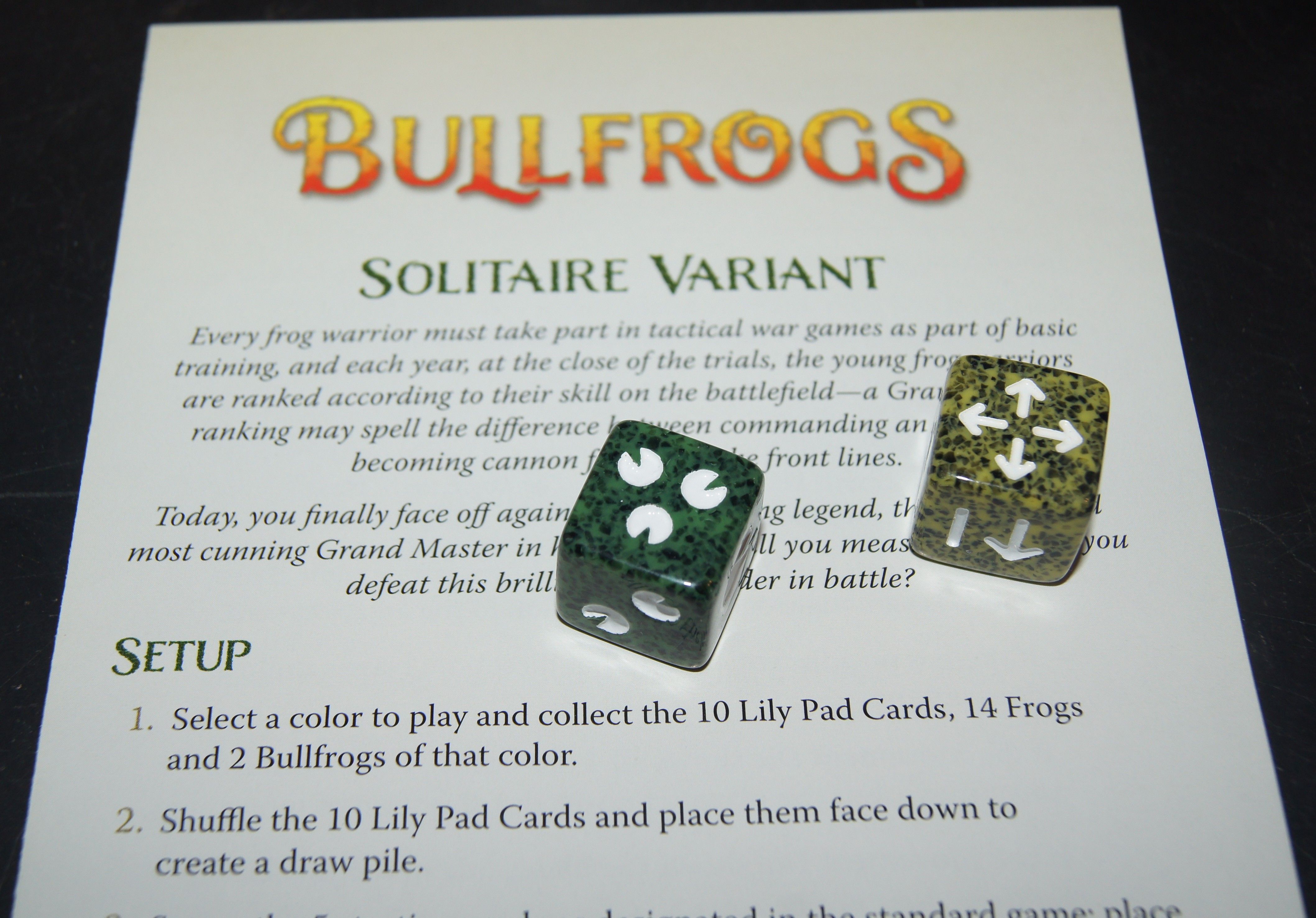 Bullfrogs: Solitaire Variant Expansion