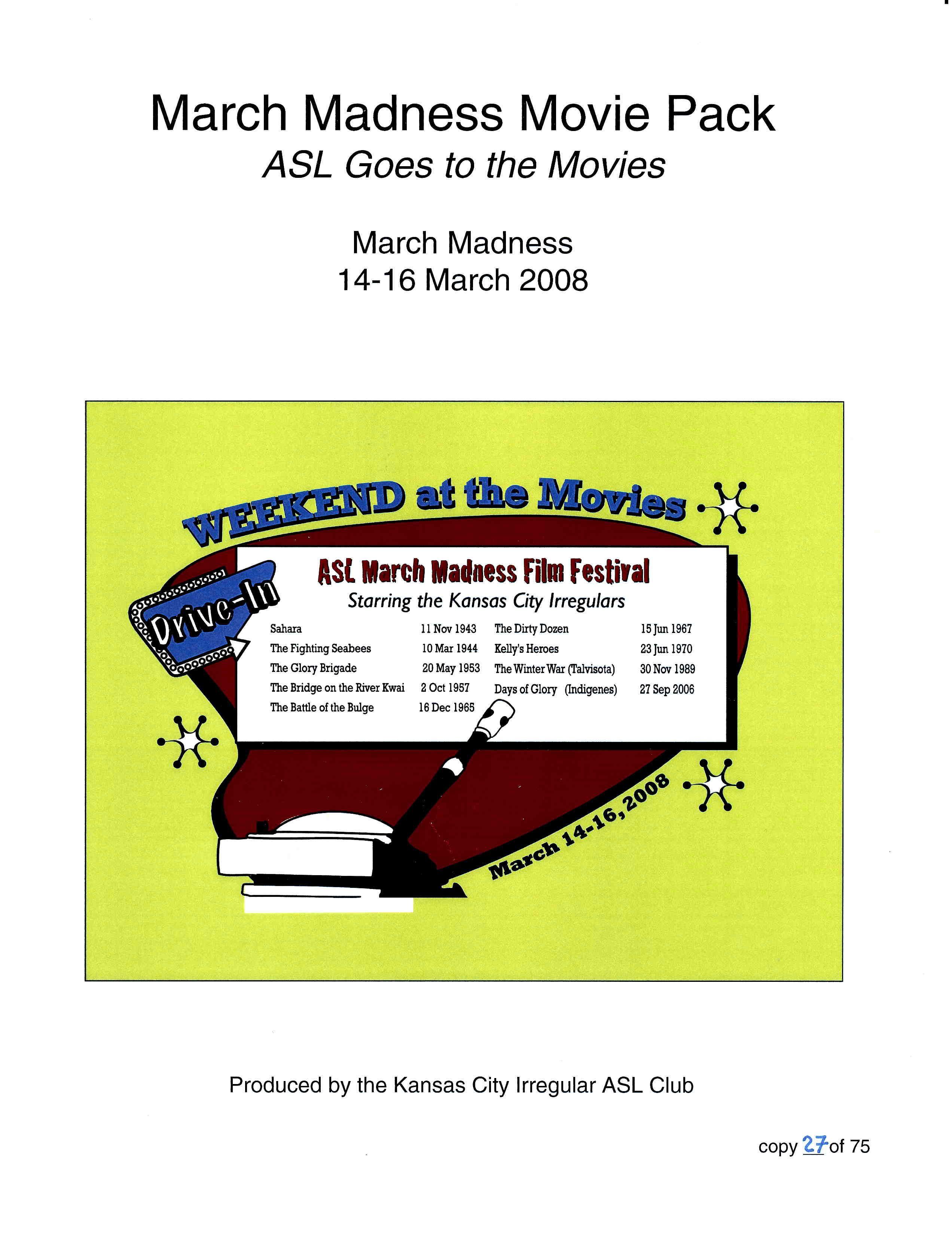 March Madness Movie Pack: ASL Goes to the Movies