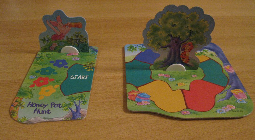 Gaming with 3year old Pooh Honey Pot Hunt Game (pictorial review