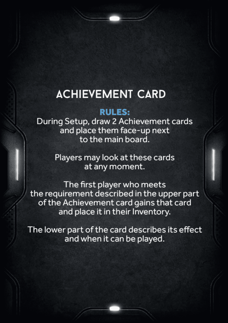 Nemesis: Achievement cards