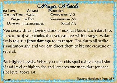 Dnd 5e Magic Missile - Dota Blog Info