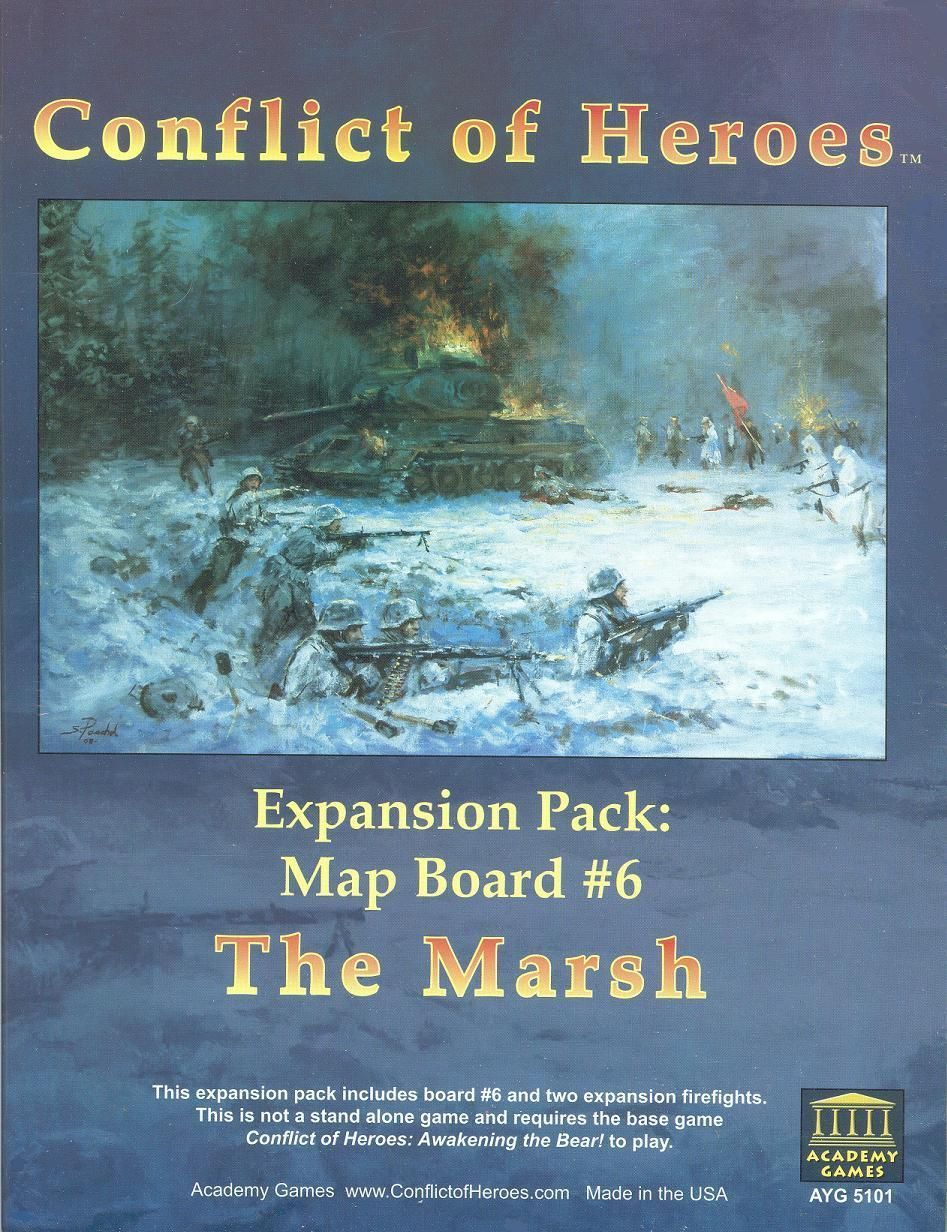Conflict of Heroes Expansion Pack: Map Board #6 – The Marsh