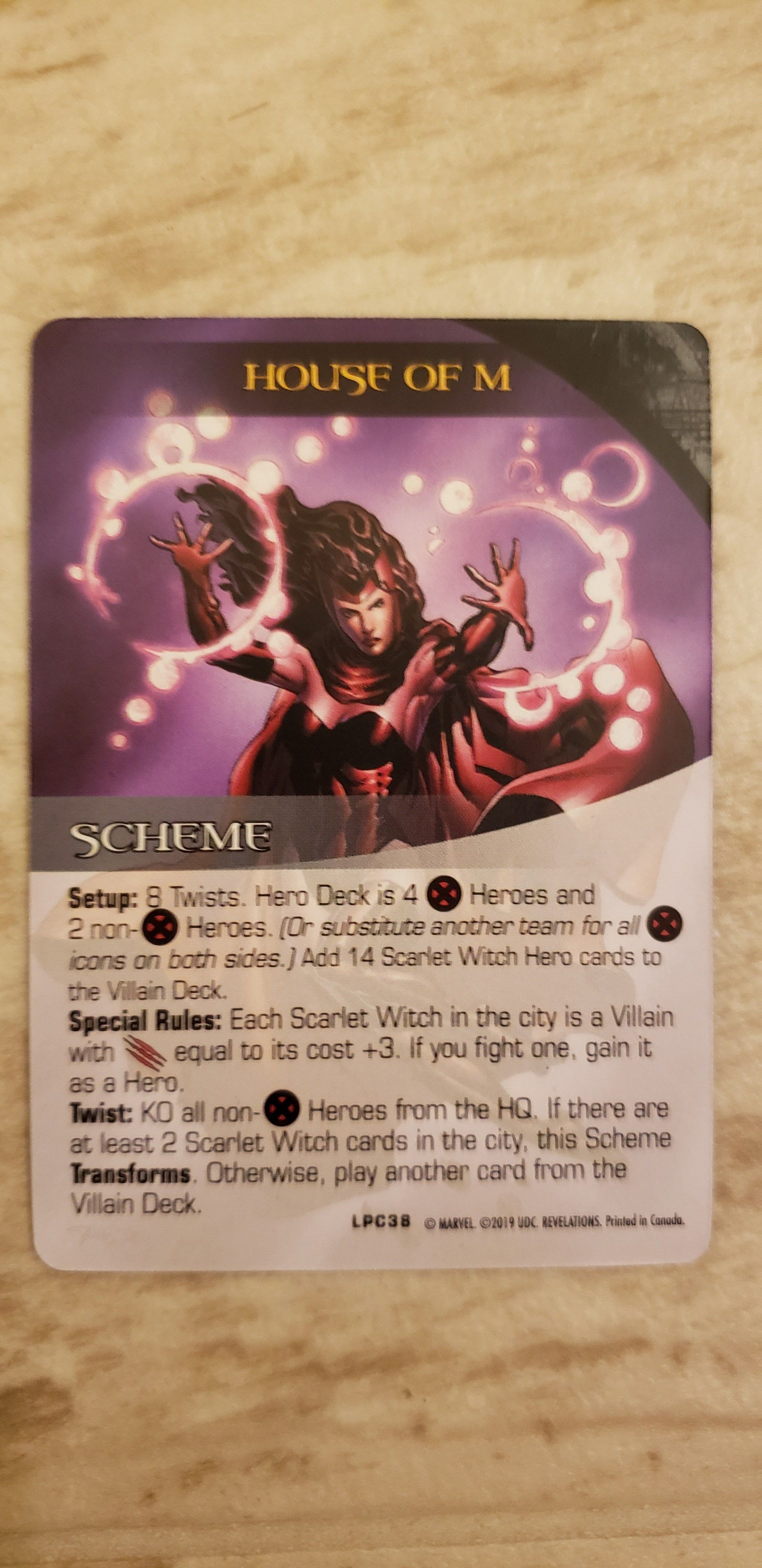 Legendary: A Marvel Deck Building Game – House of M Promo Card