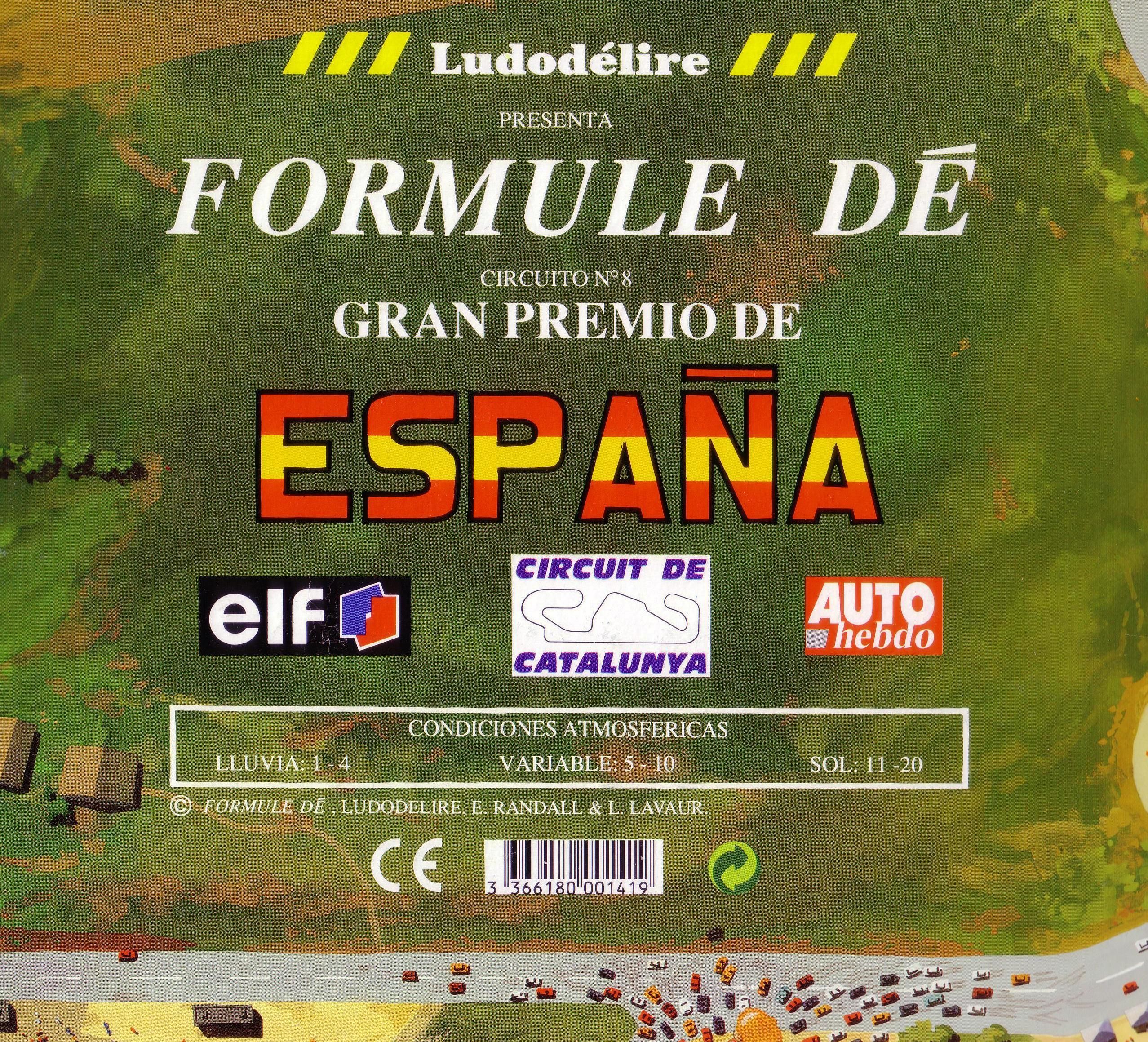 Formule Dé Circuit № 8: GRAN PREMIO DE ESPAÑA – Circuit de Catalunya