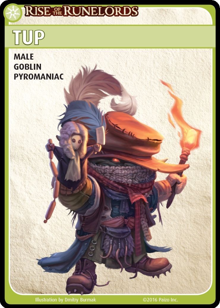 Pathfinder Adventure Card Game: Rise of the Runelords – "Tup" Promo Character Card Set