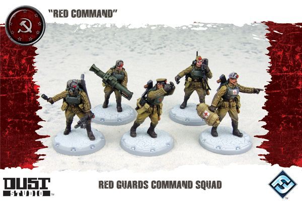 Dust Tactics: Red Guards Command Squad – "Red Command"