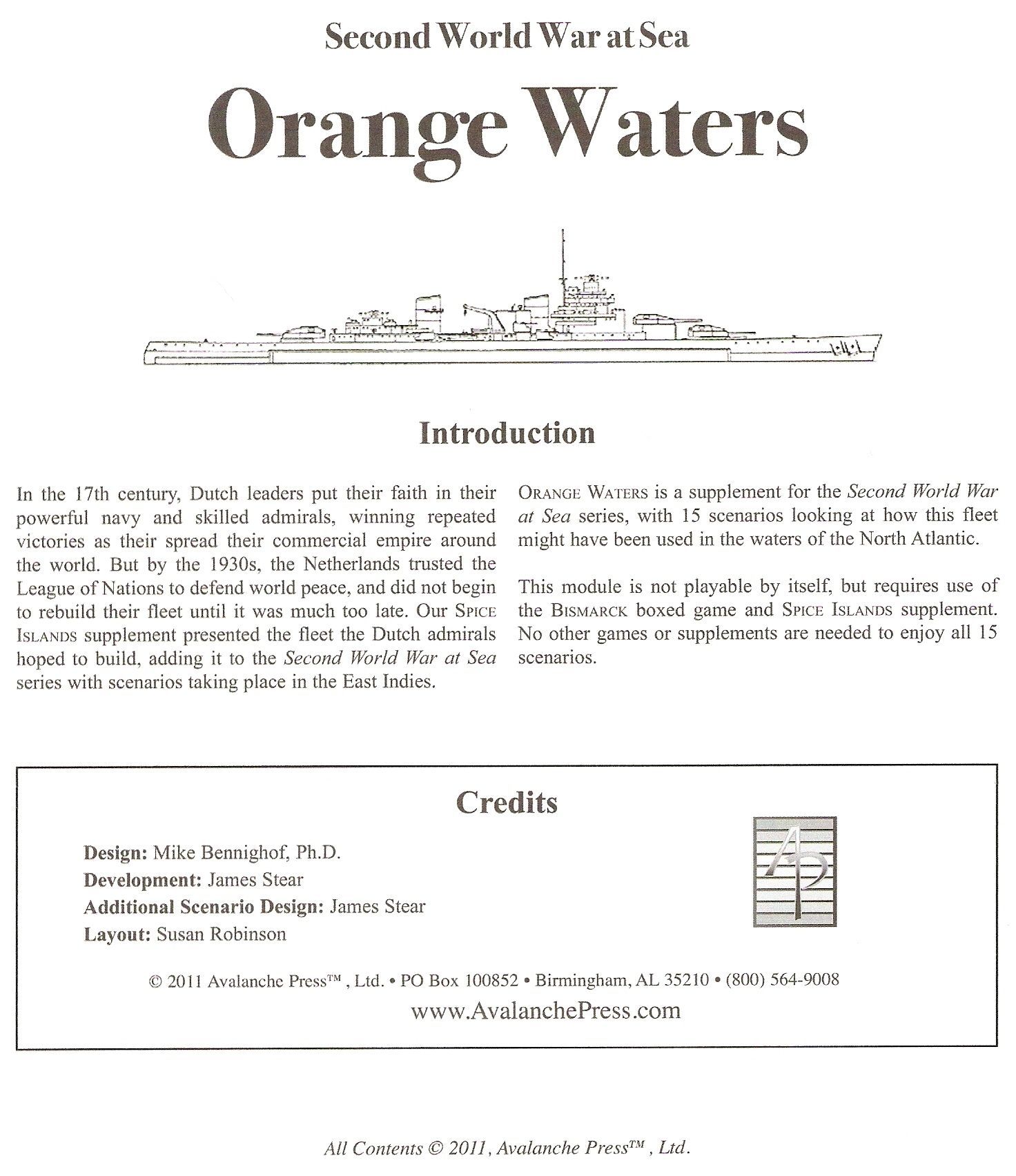 Second World War at Sea: Orange Waters