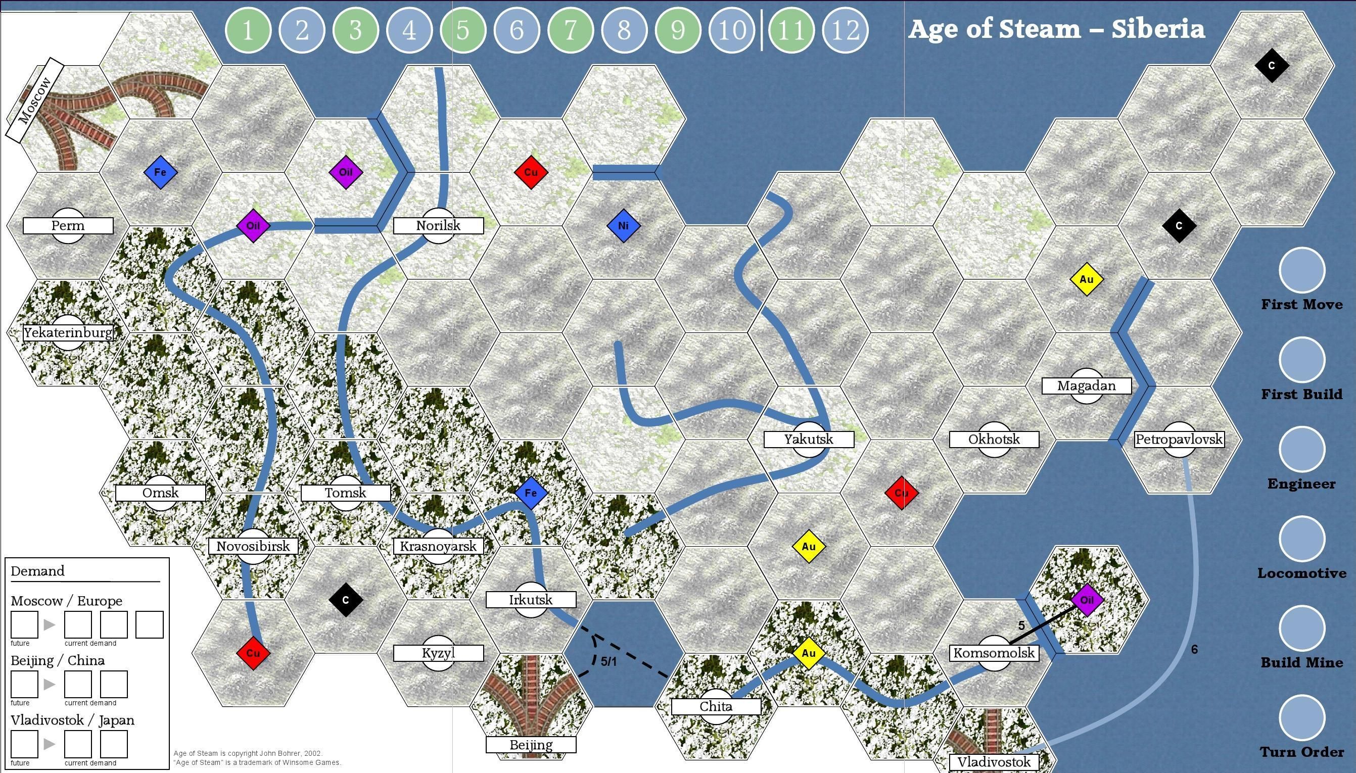 Age of Steam Expansion: Siberia