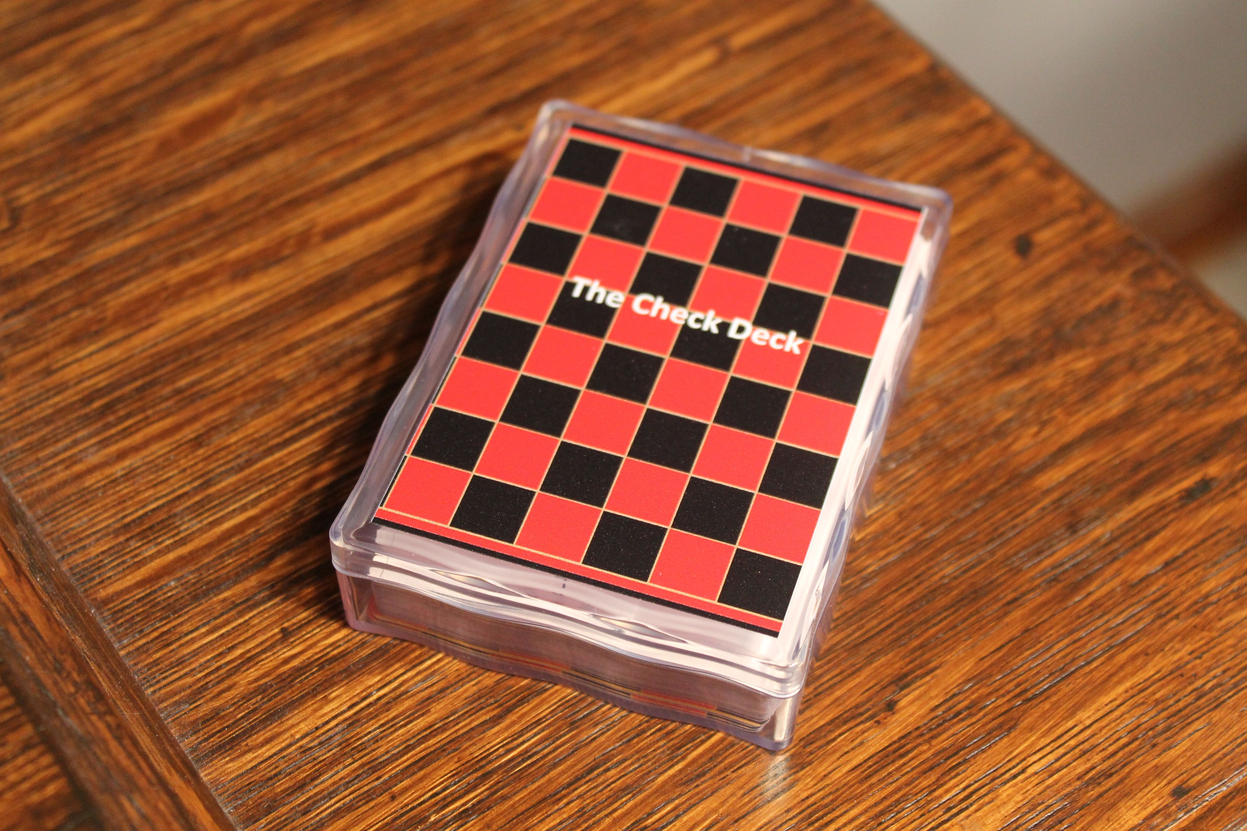 Checkers board game. Deck check.