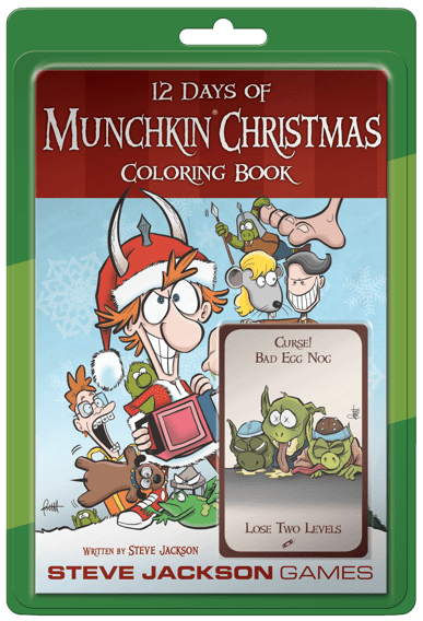 12 Days of Munchkin Christmas Coloring Book