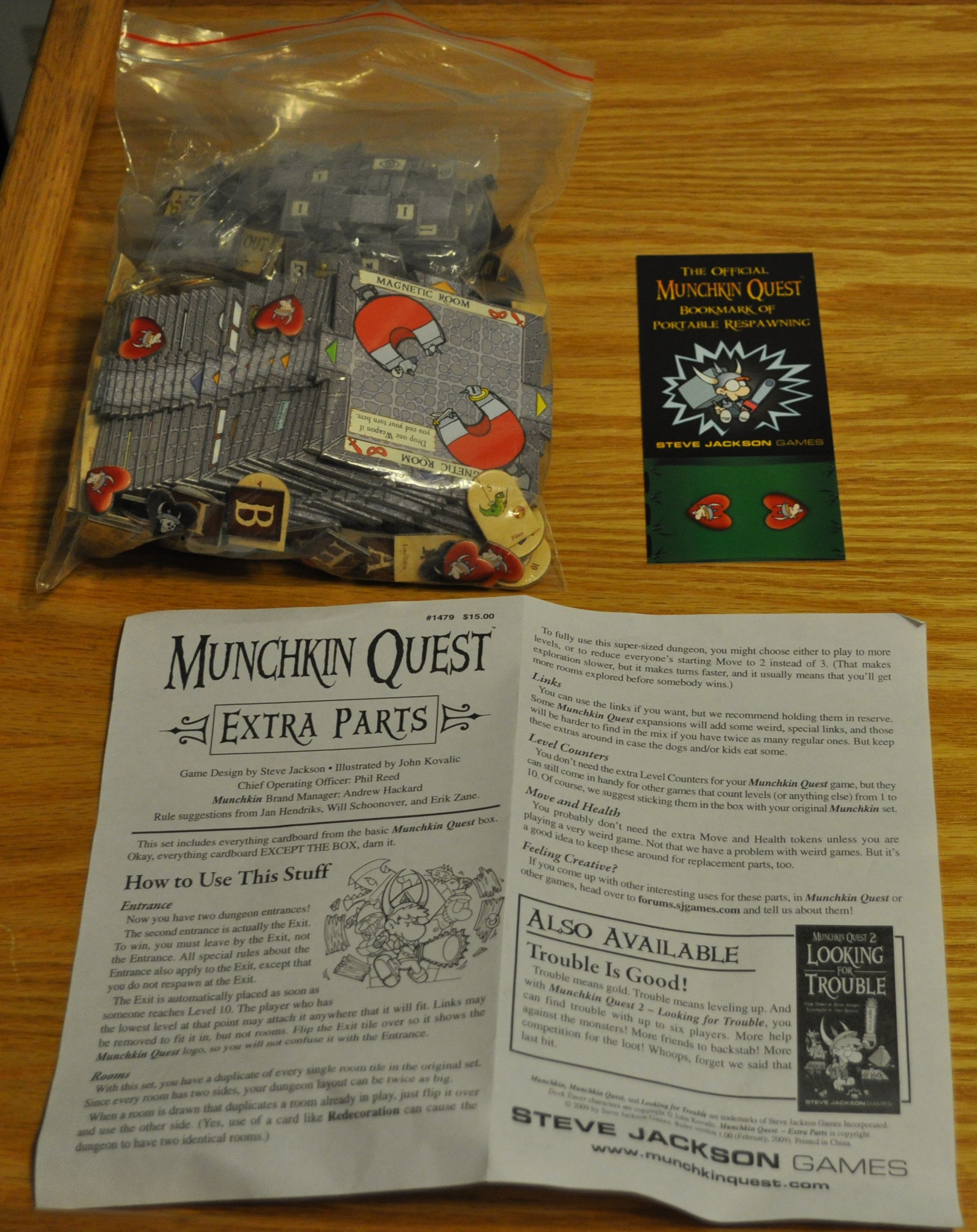 Munchkin Quest: Extra Parts