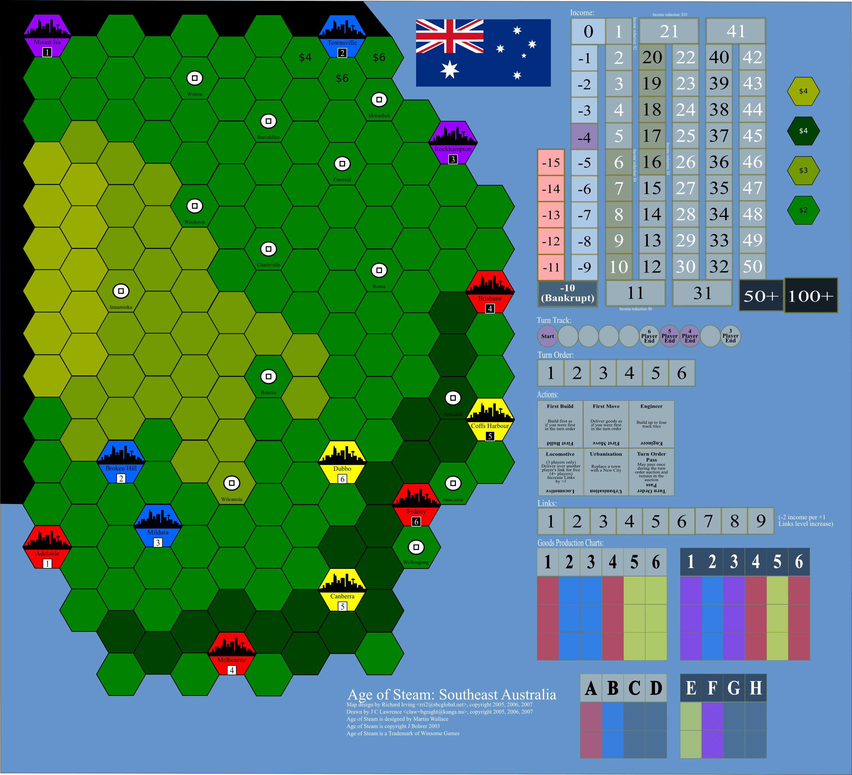 Age of Steam Expansion: South East Australia