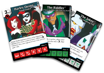 DC Comics Dice Masters: Batman the Animated Series Villains Promo Cards