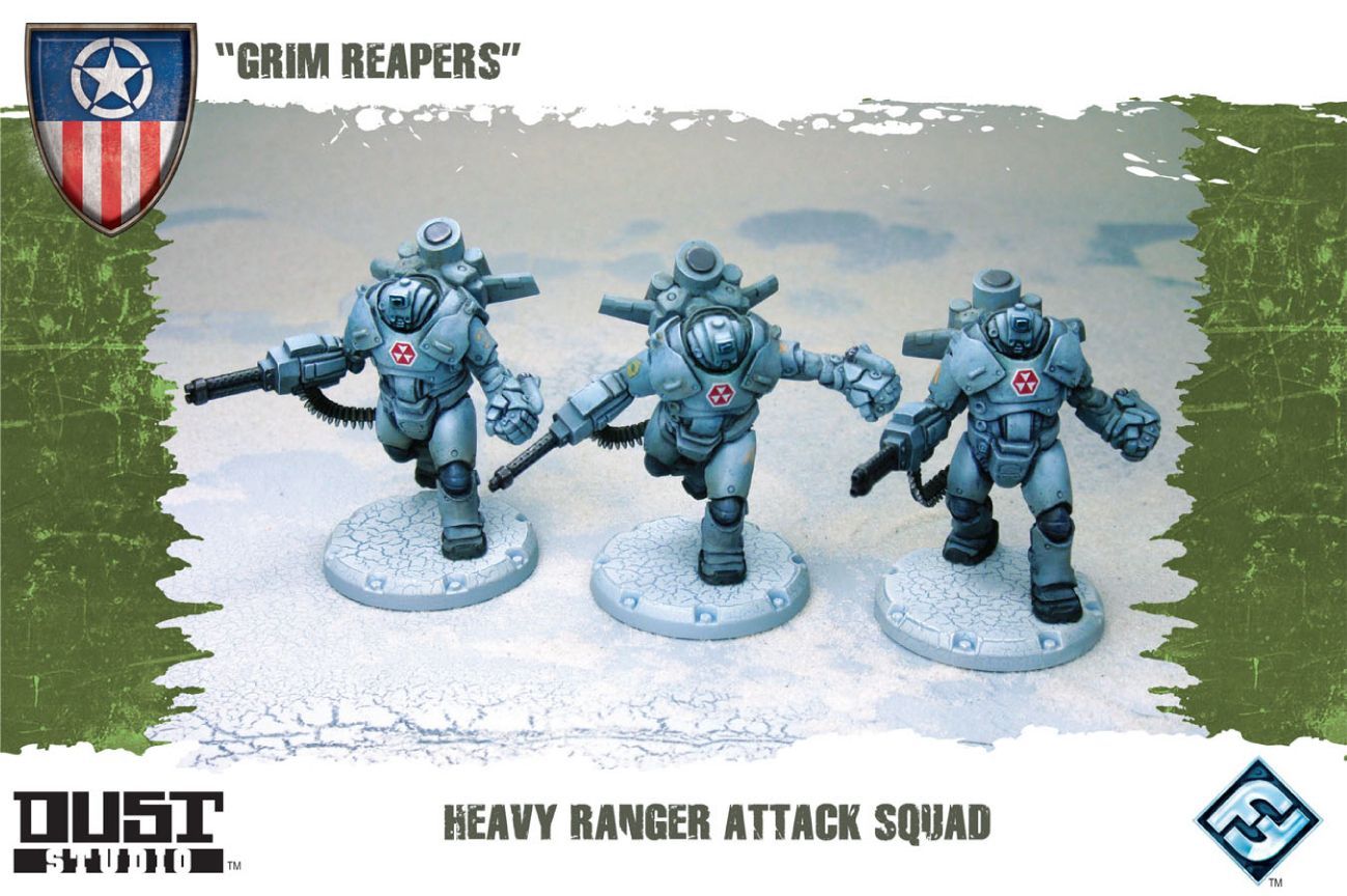 Dust Tactics: Heavy Ranger Attack Squad –  "Grim Reapers"