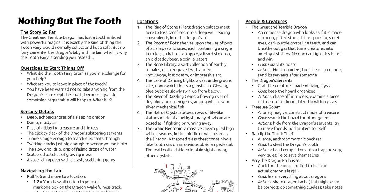 Nothing But the Tooth | RPG Item | BoardGameGeek