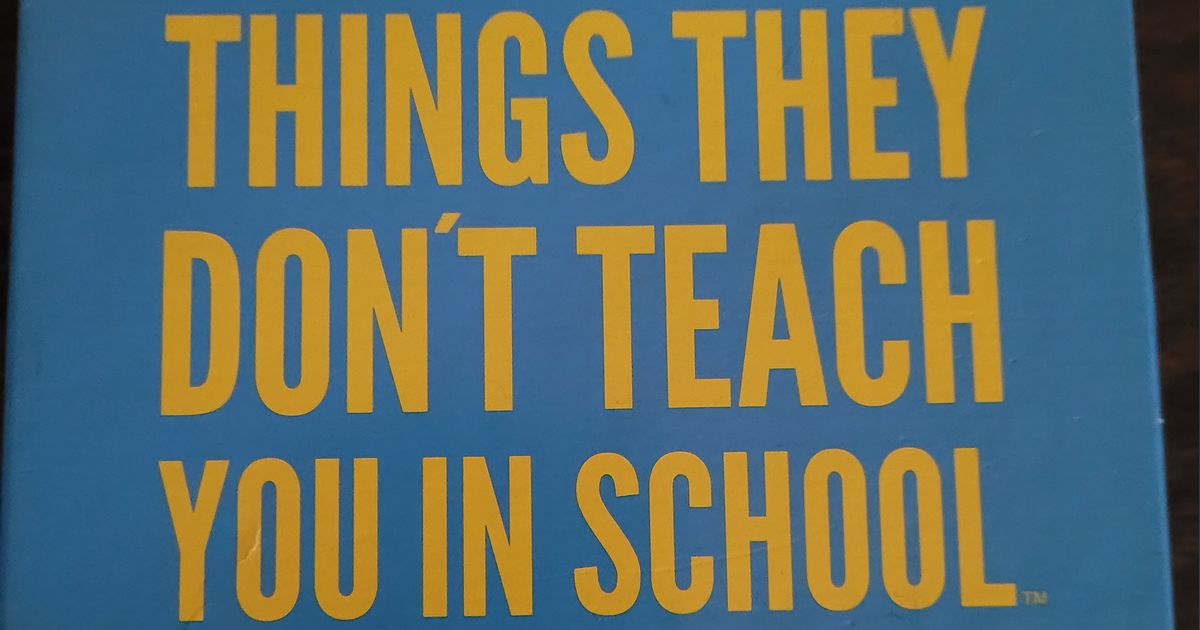Things They Don't Teach You in School | Board Game | BoardGameGeek