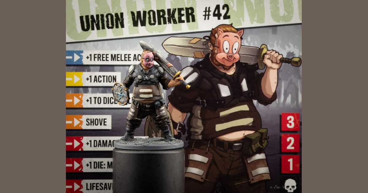 Extension Zombicide Union Worker + Carte 2nde édition - Neuf - CMON