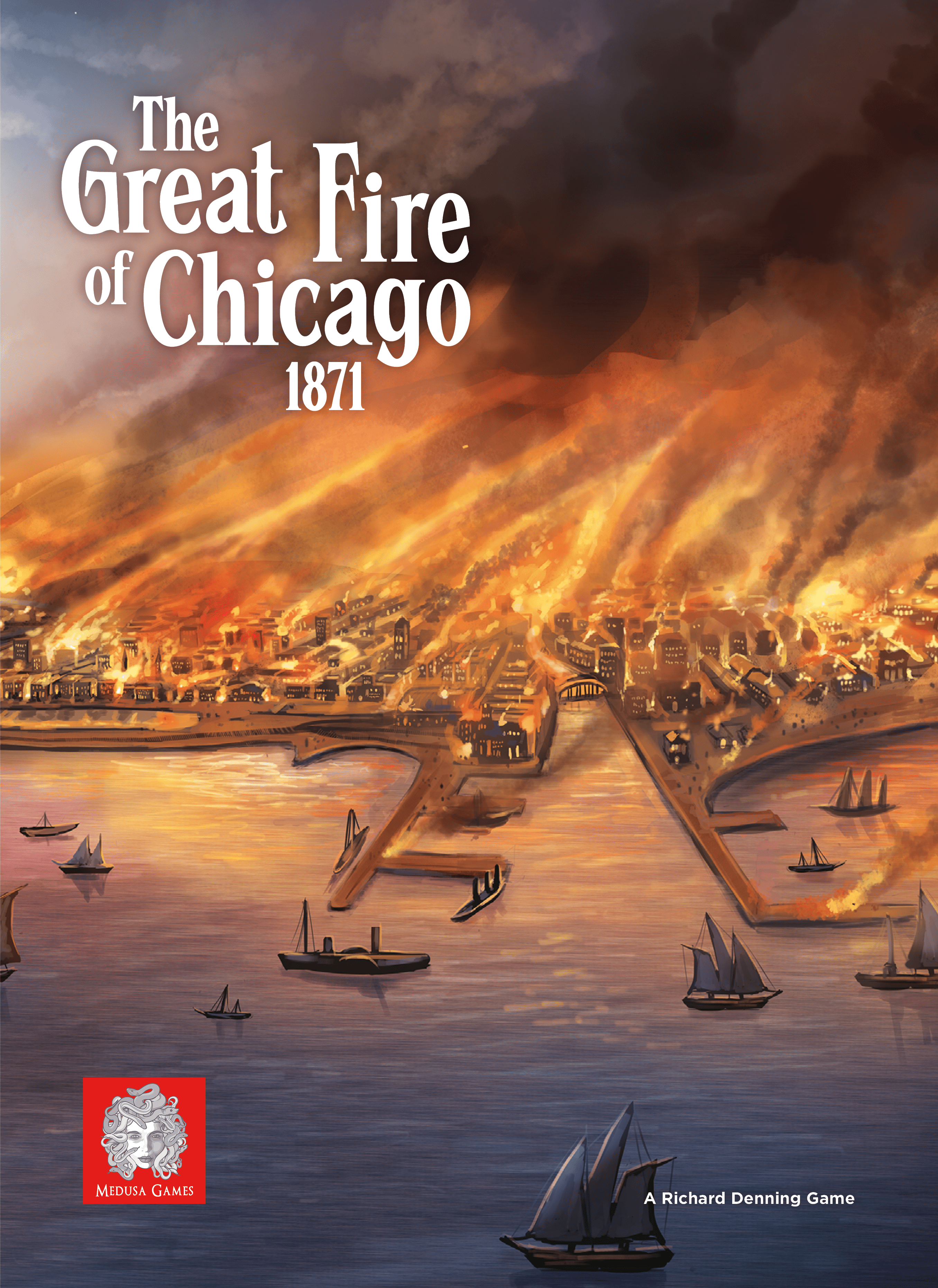 Cover art for The Great Fire of Chicago 1871