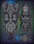 RPG Item: VTT Map Set 231: Starship + Shuttle Deckplans