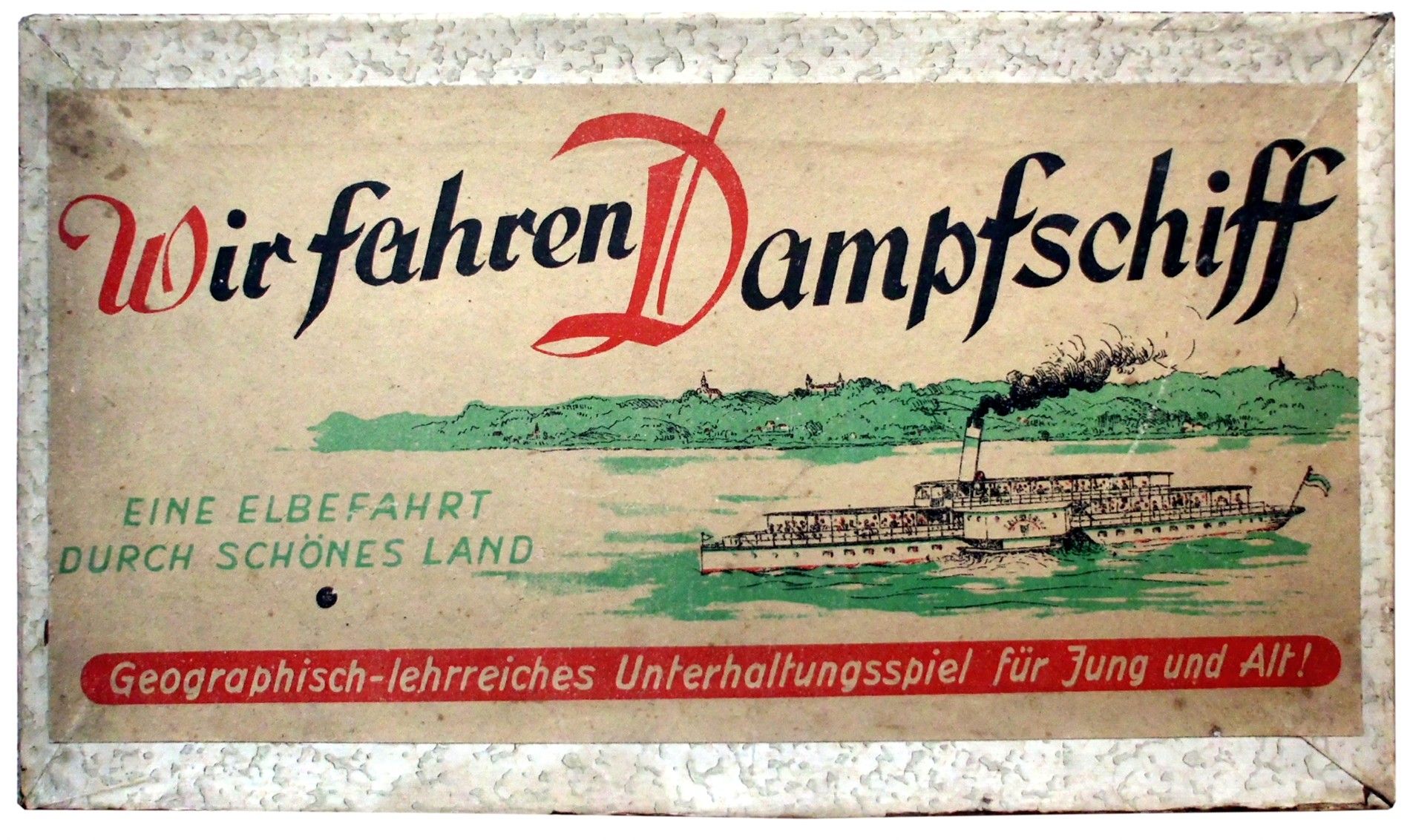 Wir fahren Dampfschiff