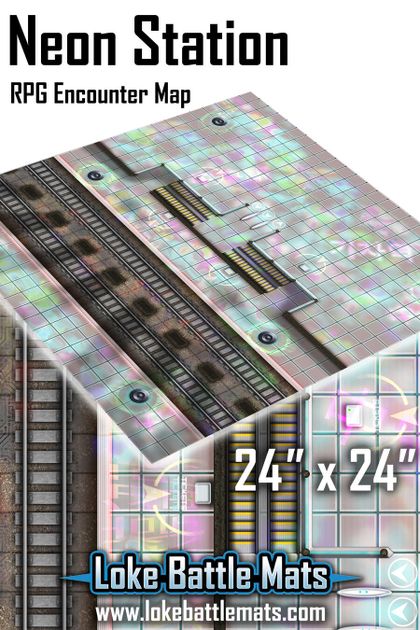 Neon Station RPG Encounter Map | RPG Item | RPGGeek