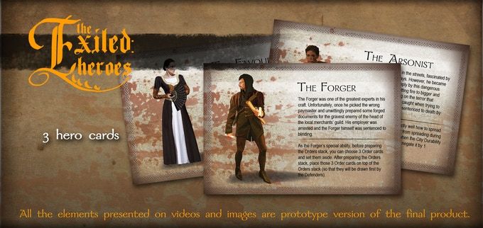 The Exiled: Siege – Hero Cards