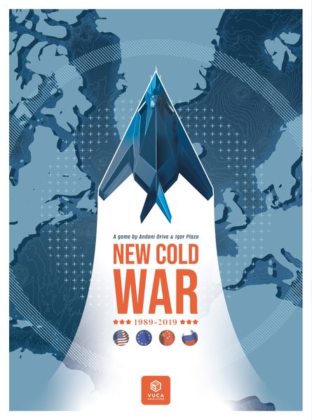 New Cold War gioco da tavolo wargame geopolitico per 1-4 giocatori - copertina ufficiale VUCA Simulations