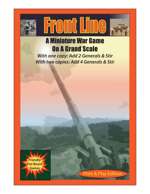 Front Line Print and Play, illustrated instructions. | Front Line Print ...